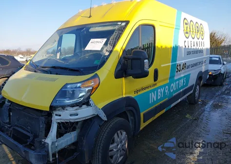 2021 Ram Promaster 3500 Cargo Van High Roof 159 Wb Ext z USA, uszkodzony, nr VIN 3C6MRVJG6ME558407